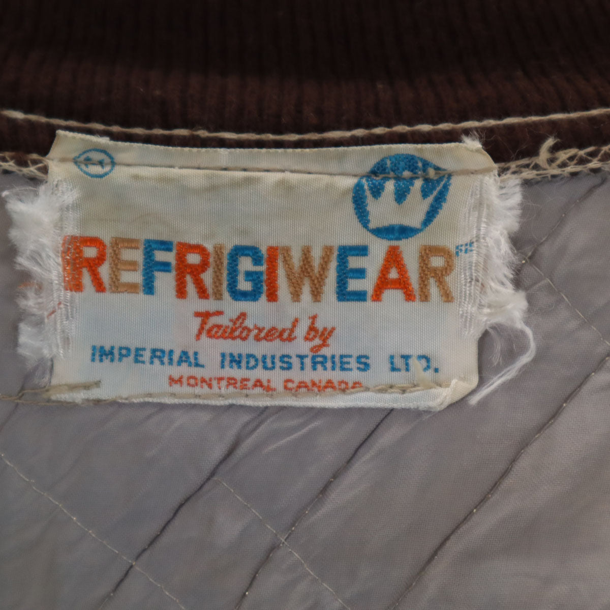 RefrigiWear リフリッジウェア 50s ライトニングジップ ヴィンテージ キルティングジャケット M アイスグレー系 メンズ