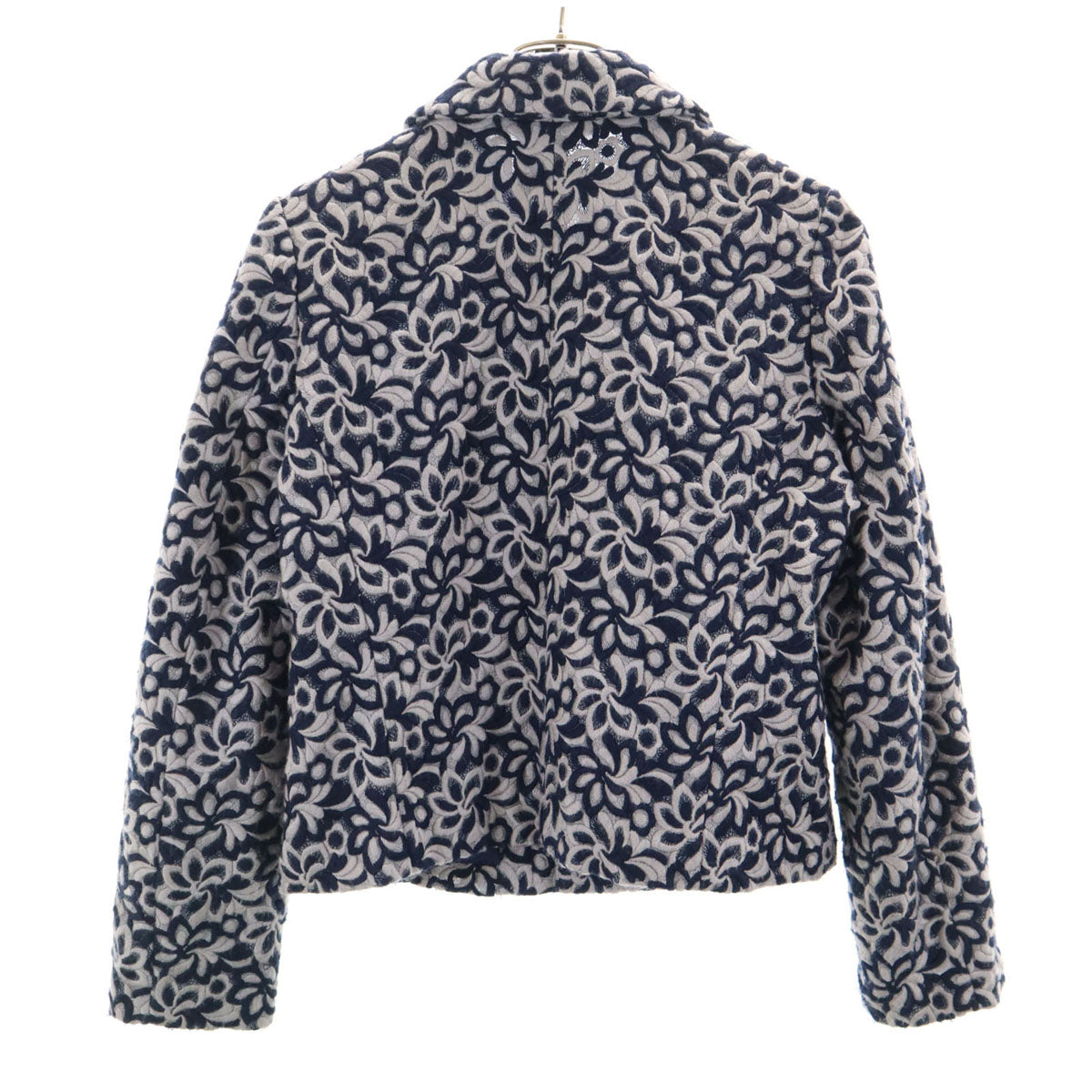 robe de chambre COMME des GARCONS ローブドシャンブルコムデギャルソン 1999年 90s 日本製 オールド 花柄総刺繍 ジャケット ネイビー系 レディース