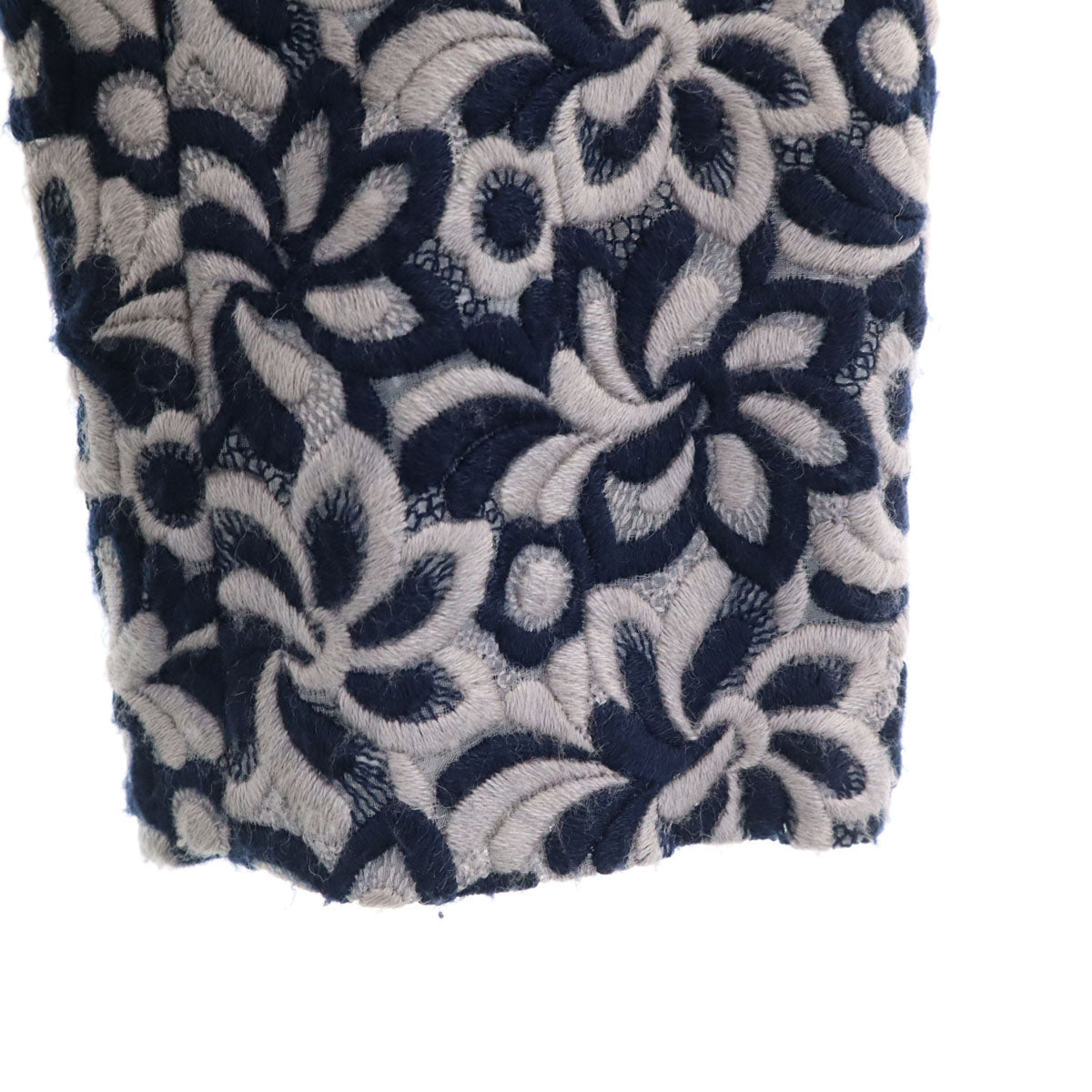 robe de chambre COMME des GARCONS ローブドシャンブルコムデギャルソン 1999年 90s 日本製 オールド 花柄総刺繍 ジャケット ネイビー系 レディース