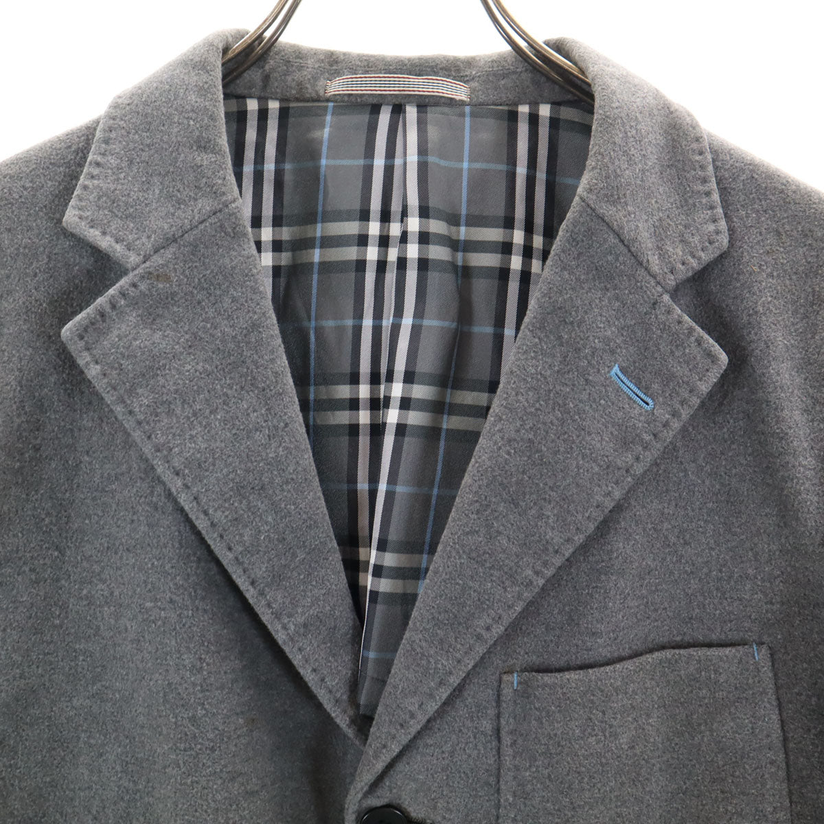 BURBERRY BLACK LABEL バーバリーブラックレーベル テーラードジャケット L グレー 三陽商会 メンズ