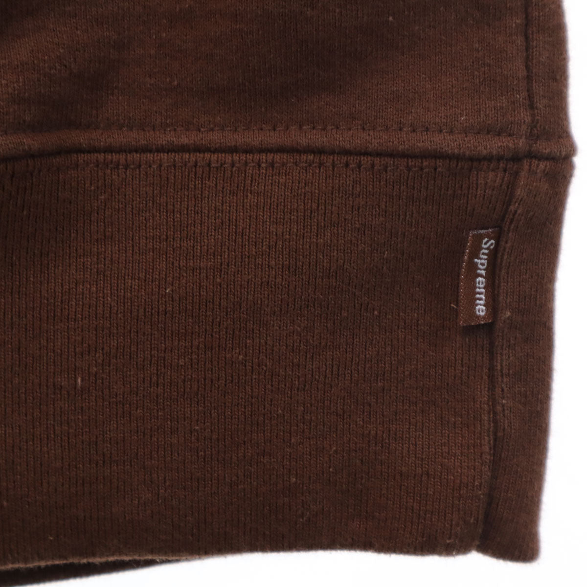 Supreme シュプリーム カナダ製 長袖 スウェットパーカー S ブラウン 裏起毛 メンズ