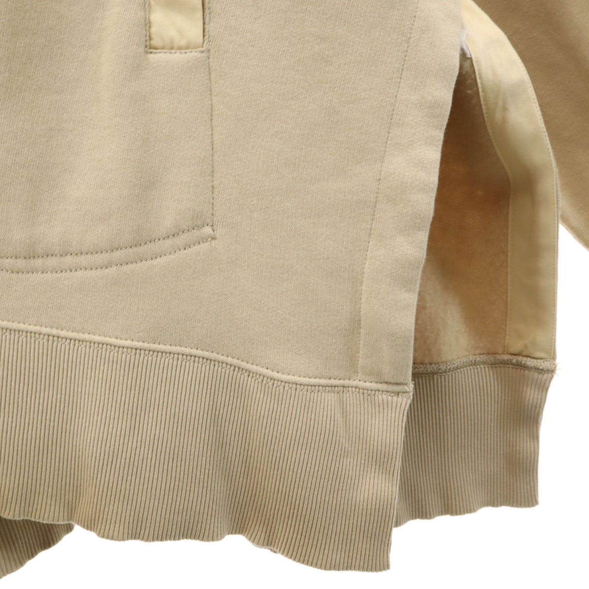 Polo by Ralph Lauren ポロバイラルフローレン 長袖 スピンドルネック スウェットパーカー XS ベージュ 裏起毛 レディース