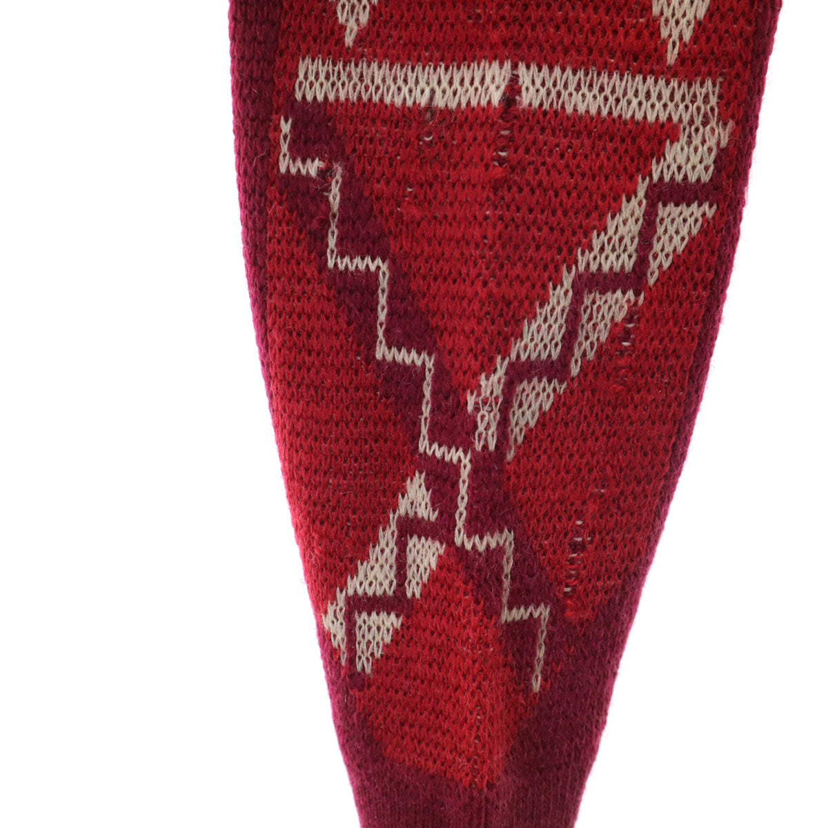 30s ヴィンテージ エンブレム柄 長袖 セーター ボルドー ニット メンズ