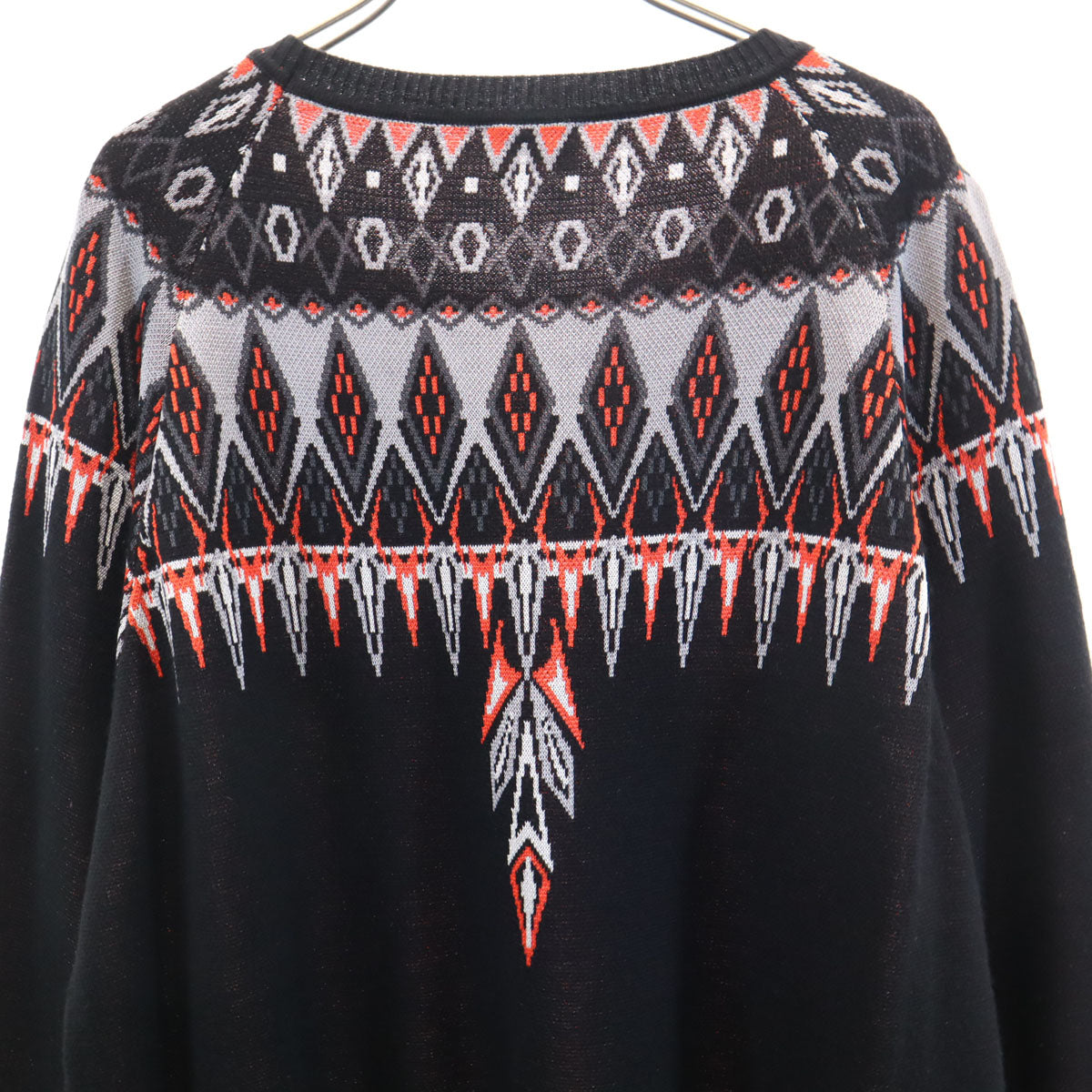 MARCELO BURLON マルセロバーロン エスニック柄 長袖 ニット XL ブラック セーター メンズ