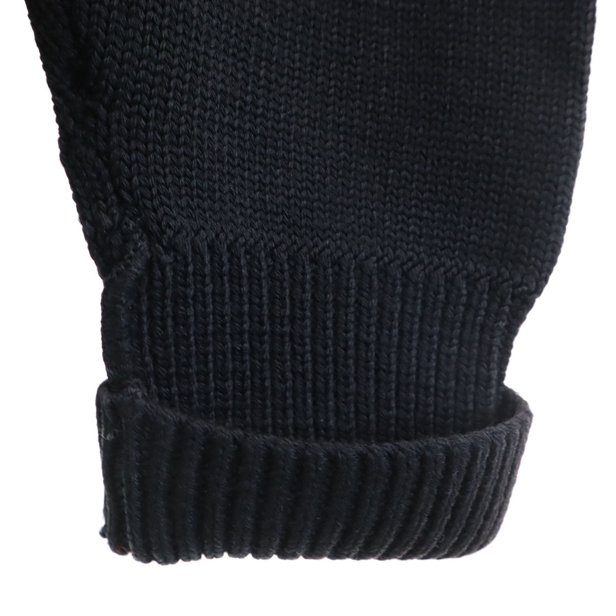 Albion Award Sweater 70s ヴィンテージ 長袖 レタード ニットカーディガン ブラック メンズ