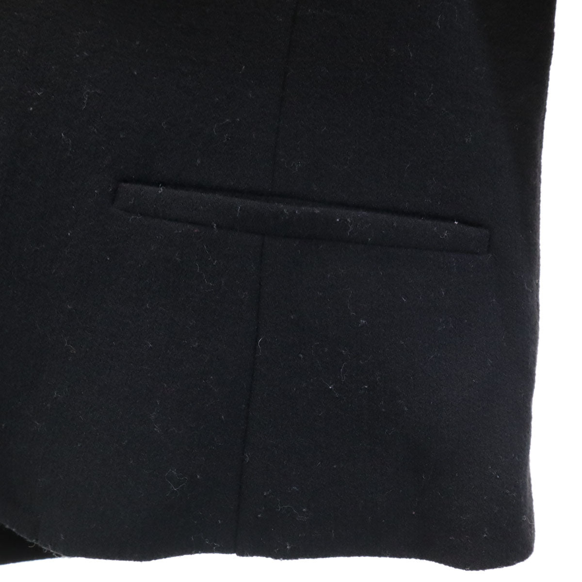 FOXEY フォクシー 日本製 リブニット切替 ウールジャケット 42 ブラック レディース