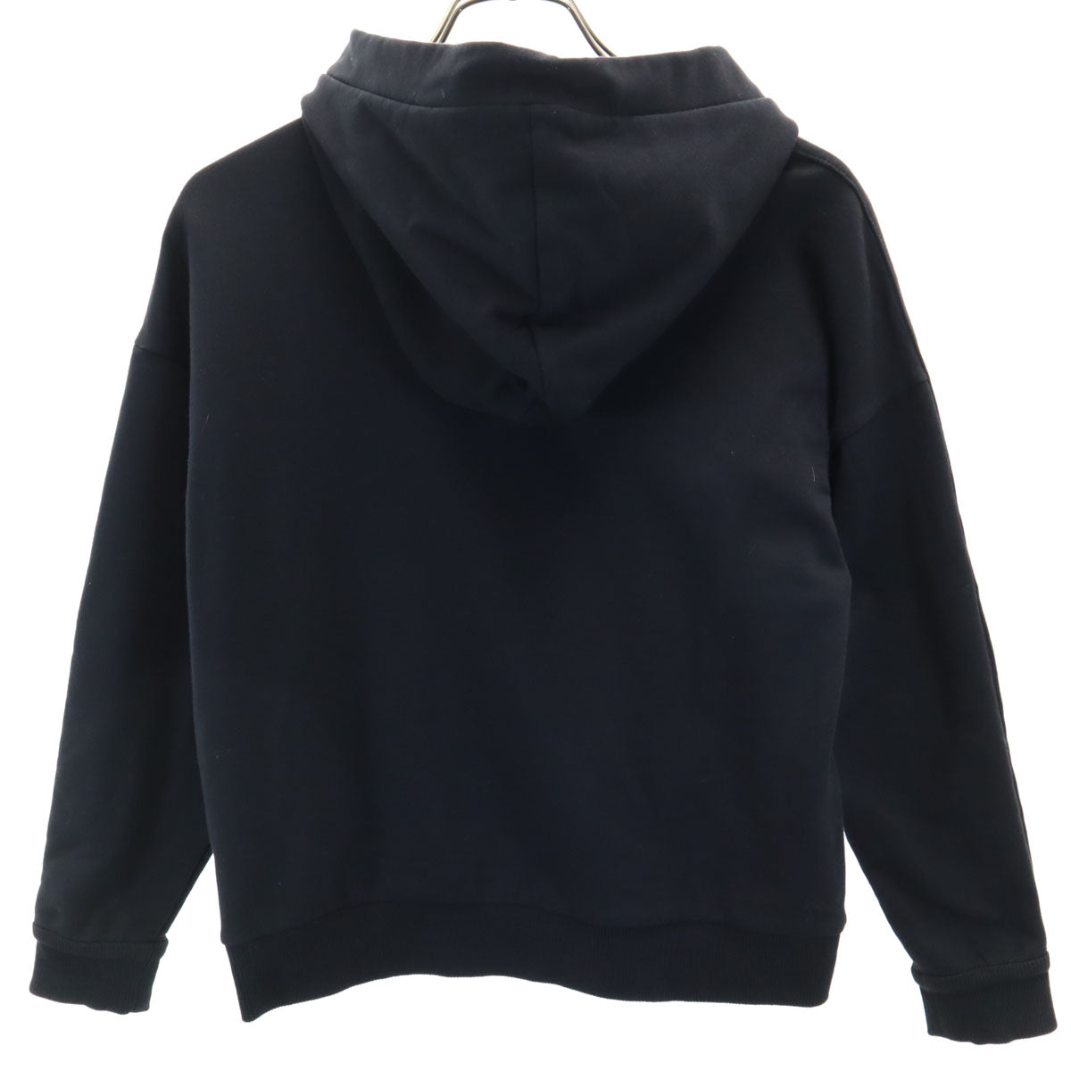 MONCLER モンクレール 長袖 スウェットパーカー 10A 黒 プルオーバー 裏起毛 キッズ