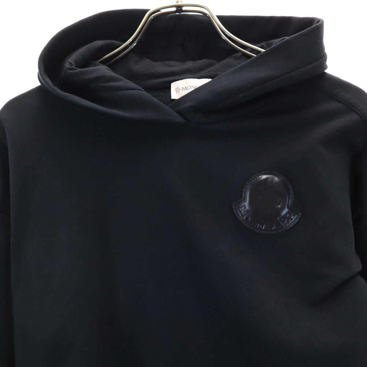 MONCLER モンクレール 長袖 スウェットパーカー 10A 黒 プルオーバー 裏起毛 キッズ