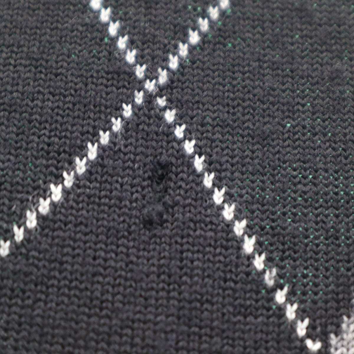 JOHN LAWRENCE SULLIVAN ジョンローレンスサリバン ウールブレンド 長袖 Vネック アーガイル セーター 36 グレー ニット メンズ