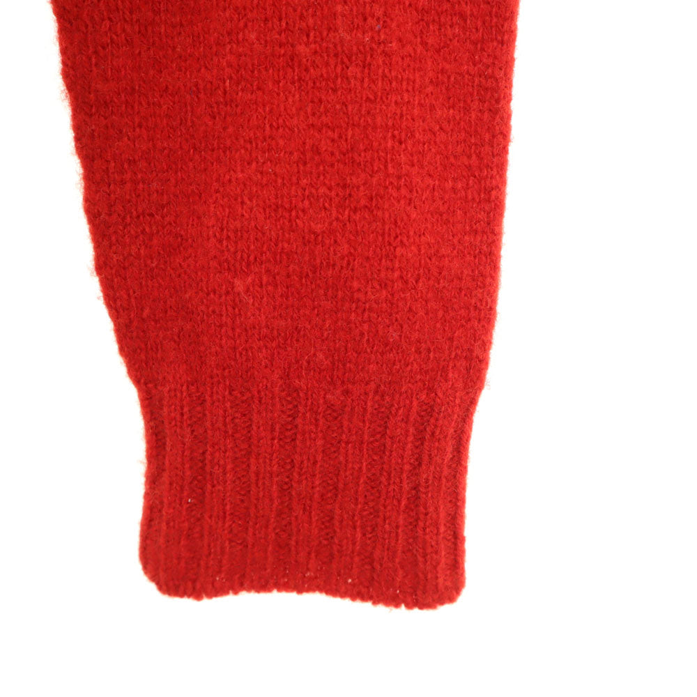 INVERALLAN インバーアラン 英国製 ウールブレンド 長袖 セーター レッド ニット メンズ