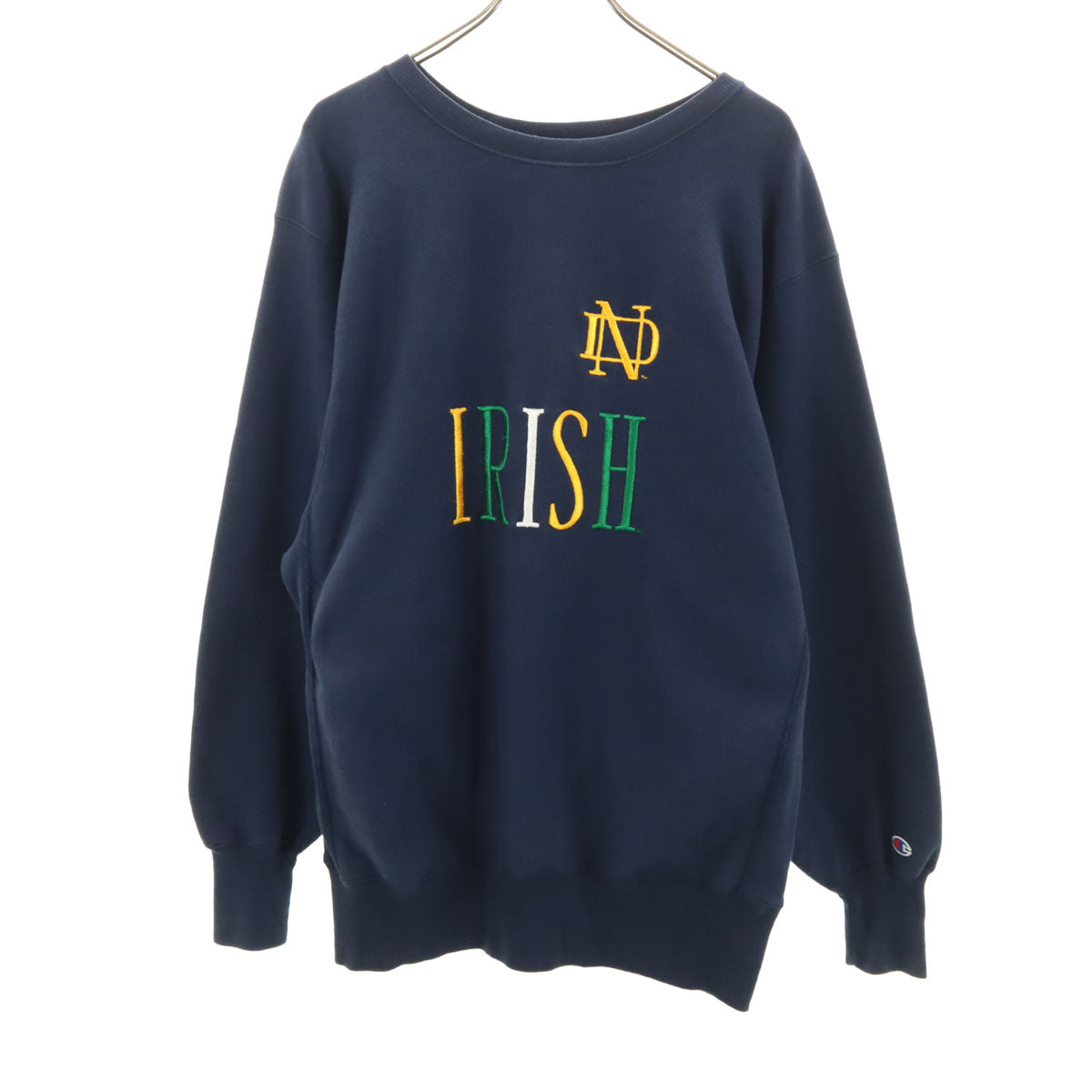 Champion チャンピオン 90s USA製 オールド 刺繍タグ 長袖 スウェット XL ネイビー メンズ