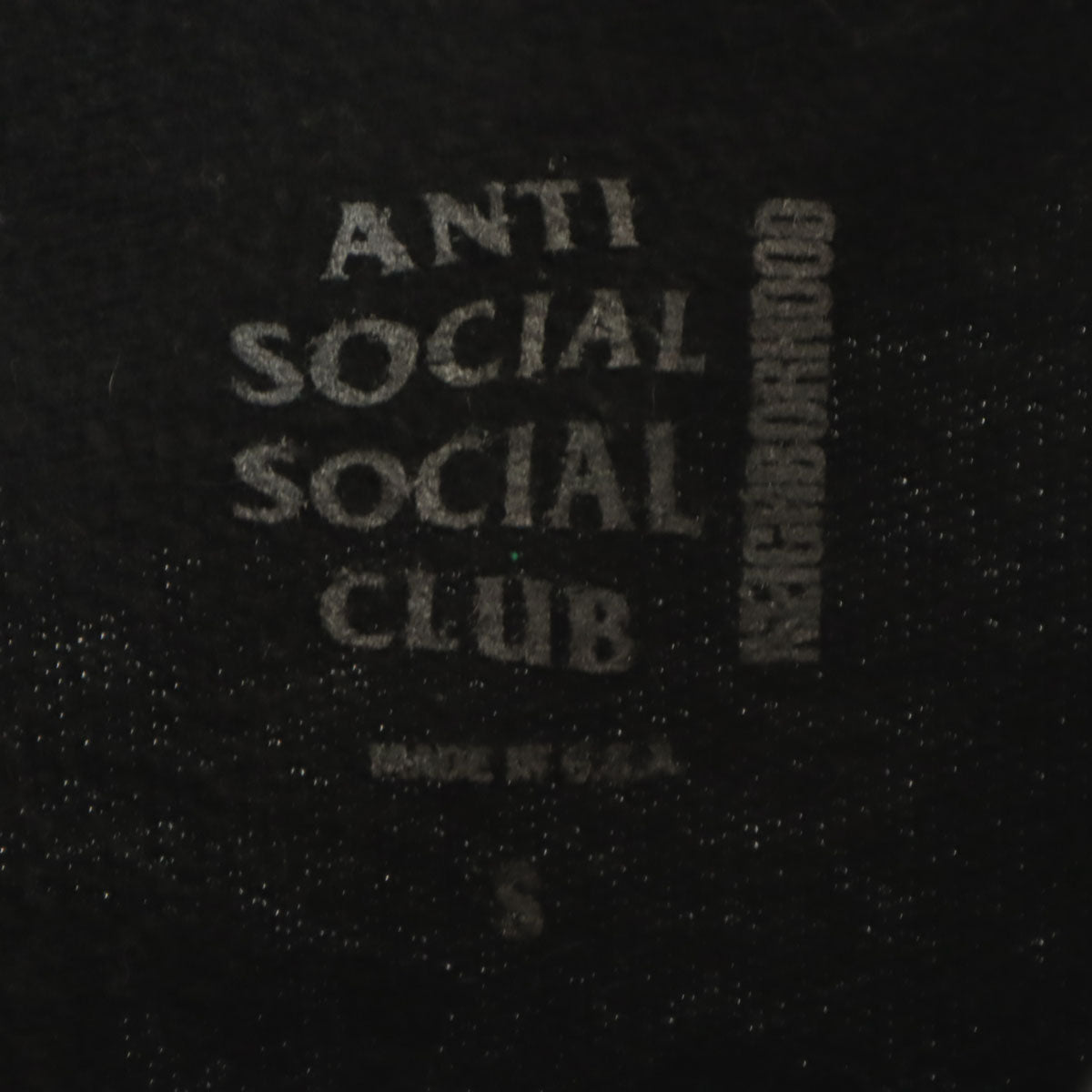 ANTI SOCIAL SOCIAL CLUB アンチソーシャルソーシャルクラブ ネイバーフッド NEIGHBORHOOD コラボ USA製 長袖 スウェットパーカー S ブラック メンズ