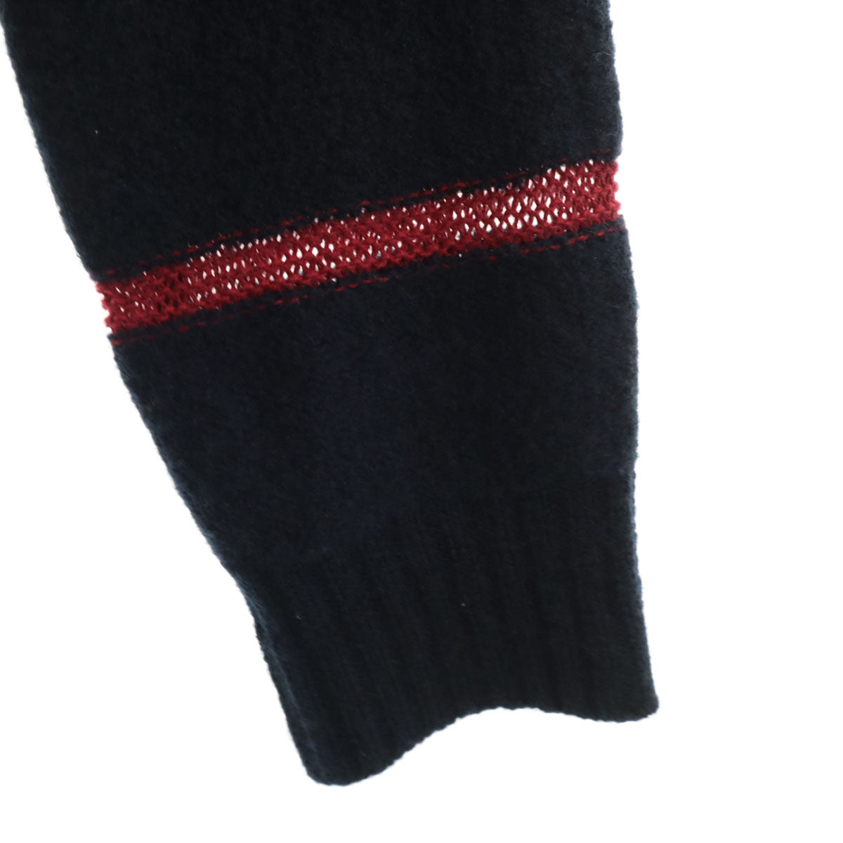 REGULATION yohji yamamoto レギュレーション ヨウジヤマモト ボーダー柄 長袖 ニット 2 ネイビー メンズ