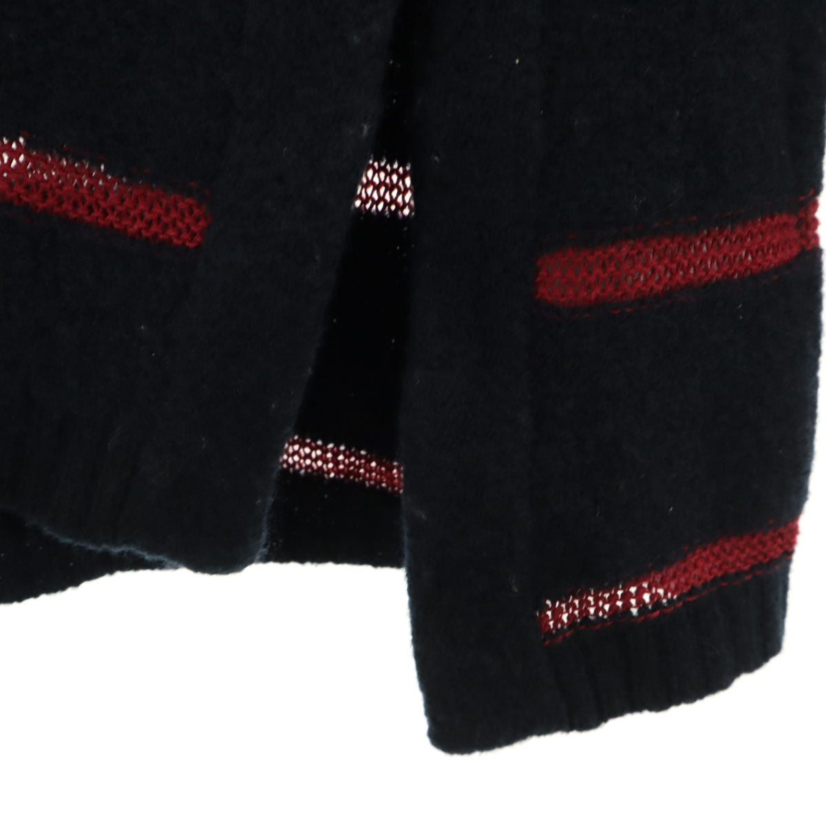 REGULATION yohji yamamoto レギュレーション ヨウジヤマモト ボーダー柄 長袖 ニット 2 ネイビー メンズ