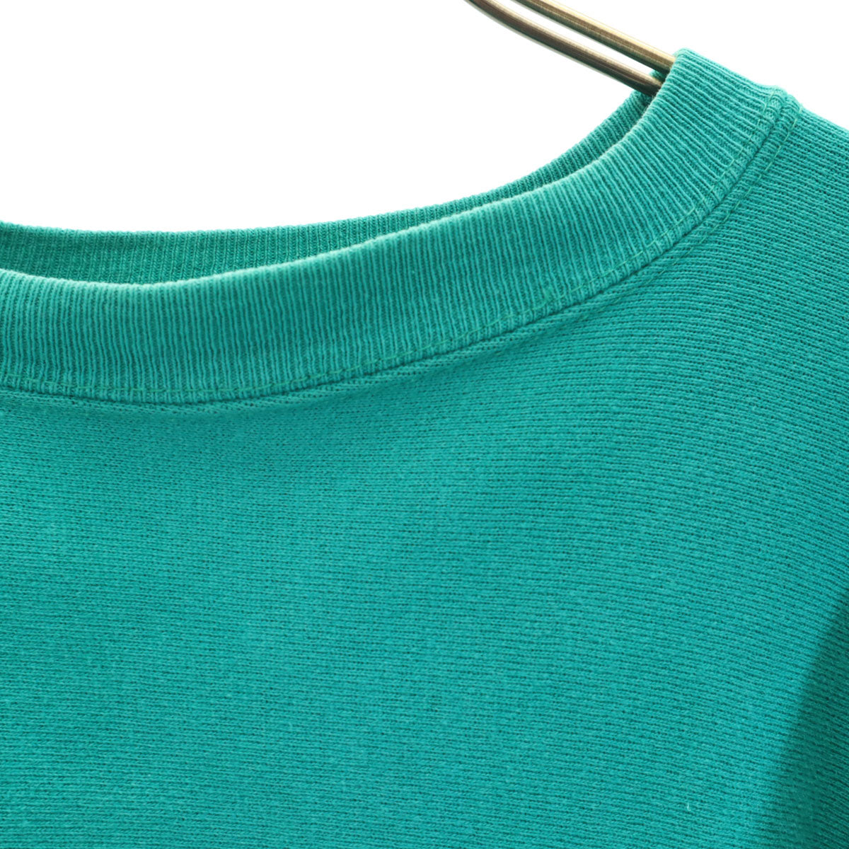 Champion チャンピオン 90s USA製 オールド 刺繍タグ SLIPPERY ROCK 長袖 リバースウィーブ スウェット トレーナー XL エメラルドグリーン メンズ