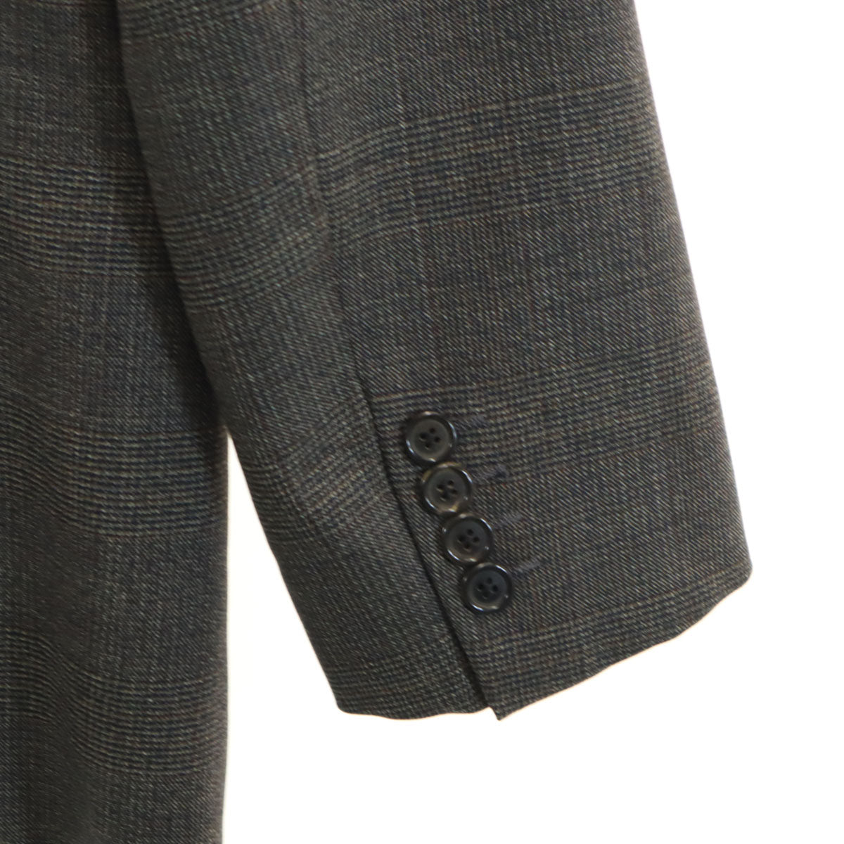 Dior ディオール イタリア製 チェック柄 テーラードジャケット 50 グレー メンズ