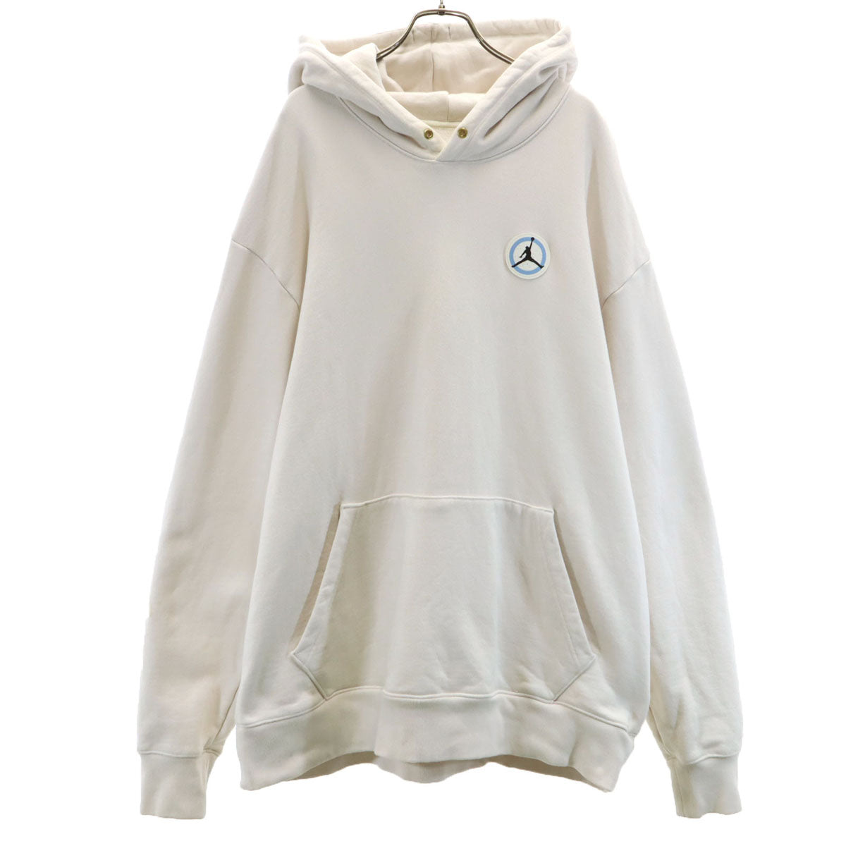 AIR JORDAN エアジョーダン ジャンプマンロゴ 長袖 スウェットパーカー XXL ホワイト ビッグサイズ NIKE ナイキ メンズ