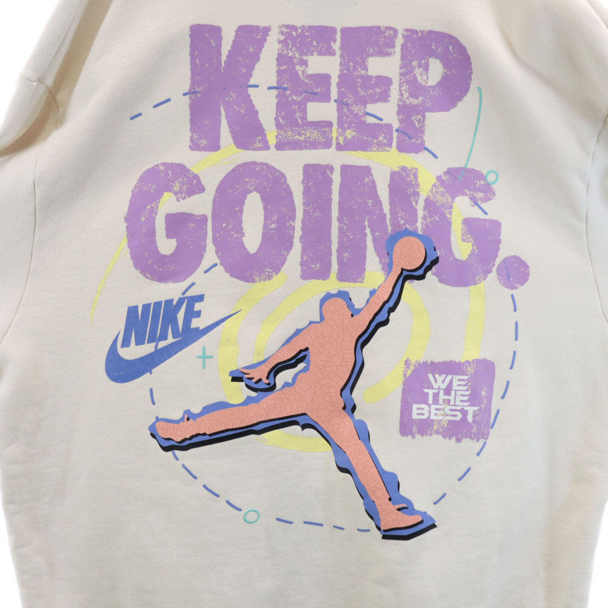 AIR JORDAN エアジョーダン ジャンプマンロゴ 長袖 スウェットパーカー XXL ホワイト ビッグサイズ NIKE ナイキ メンズ