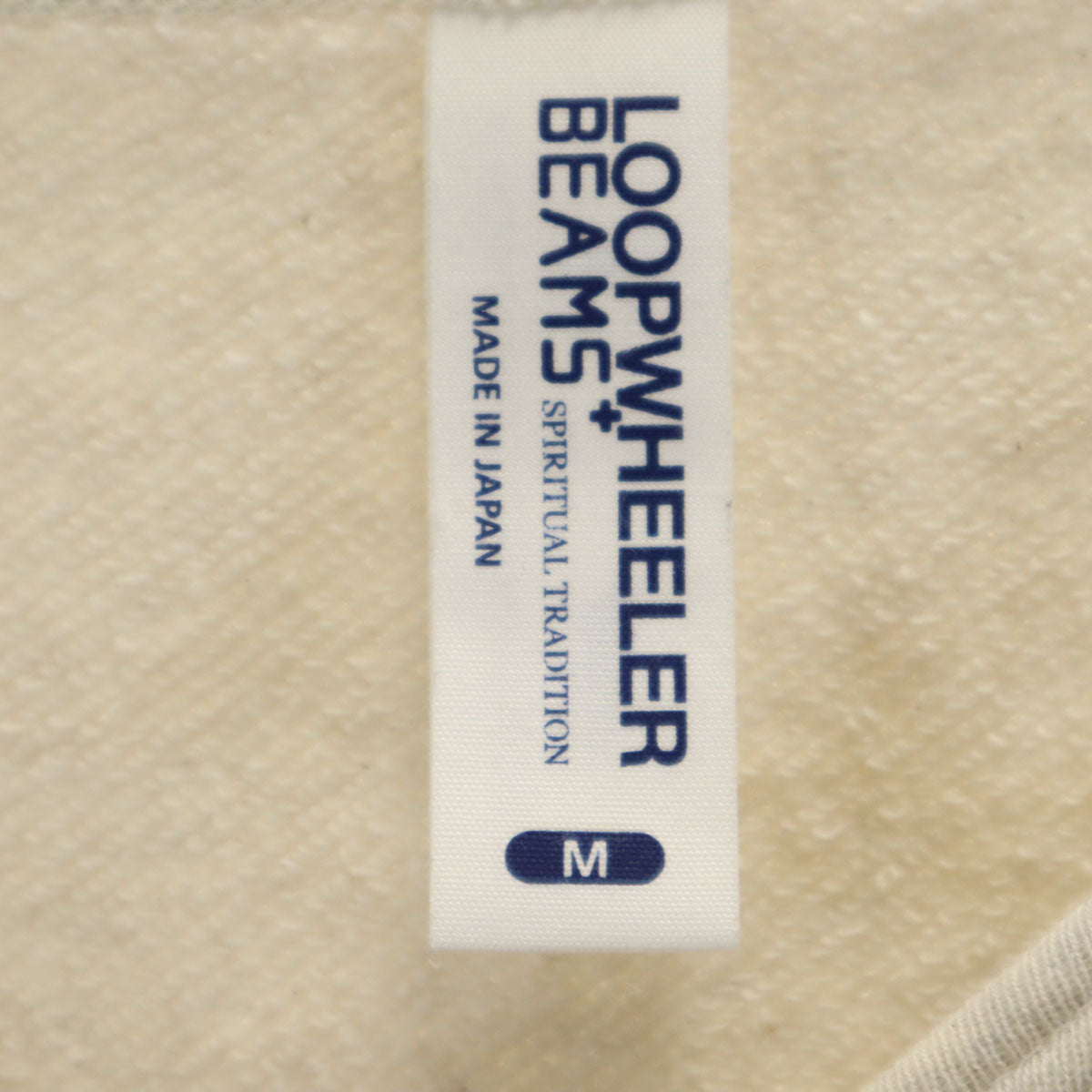 LOOPWHEELER ループウィラー BEAMS+ ビームスプラス別注 日本製 長袖 スウェット ボートネック バスクシャツ M グレー メンズ