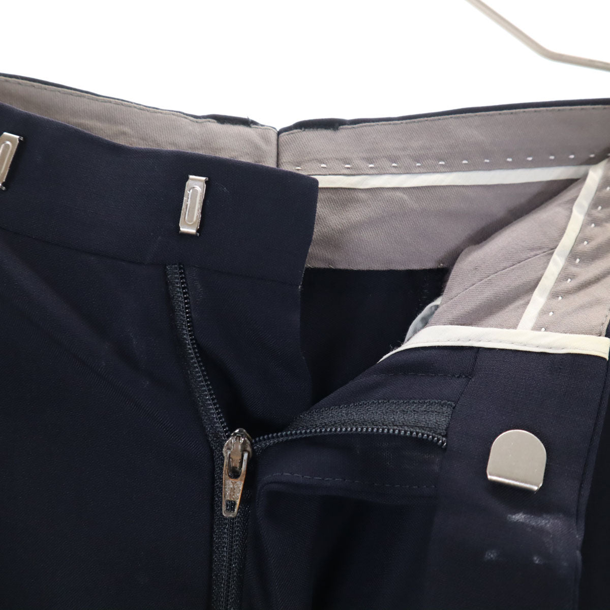 HUGO BOSS ヒューゴボス ウール USA製 スーツ 上下 セットアップ 38R ネイビー メンズ