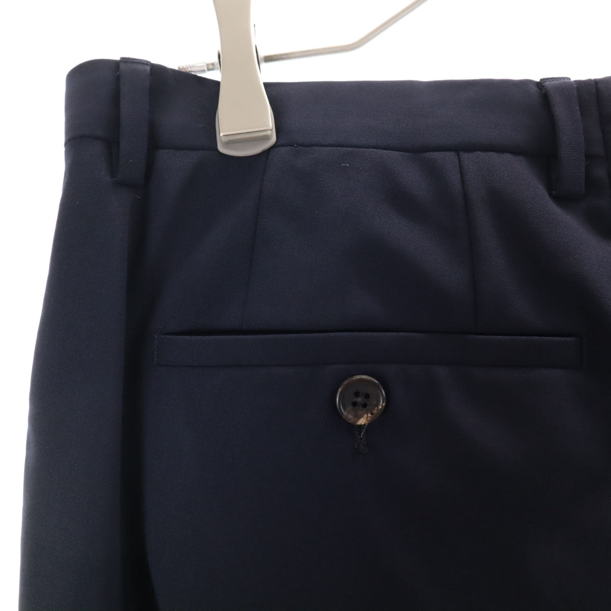 HUGO BOSS ヒューゴボス ウール USA製 スーツ 上下 セットアップ 38R ネイビー メンズ