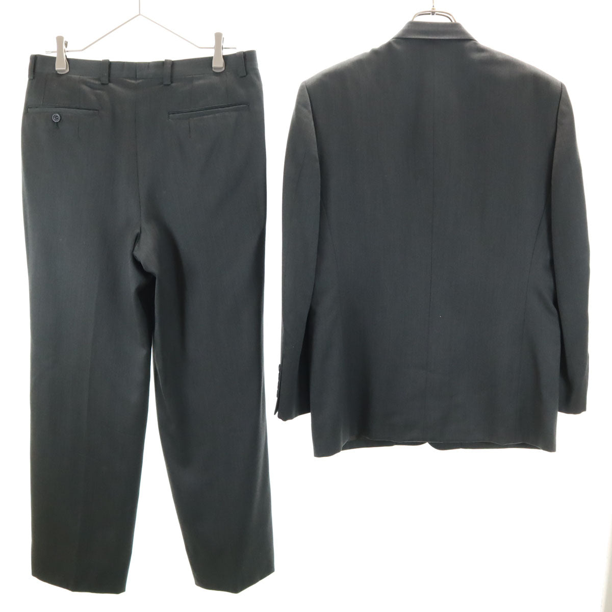 GIVENCHY ジバンシィ 90s ウール オールド スーツ 上下 セットアップ グレー メンズ