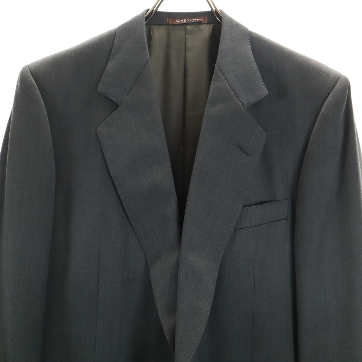 GIVENCHY ジバンシィ 90s ウール オールド スーツ 上下 セットアップ グレー メンズ