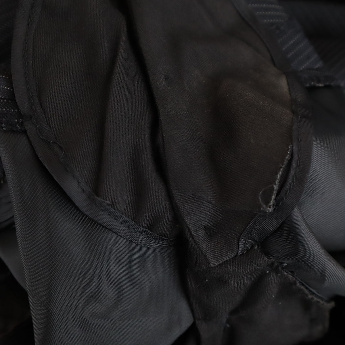 BURBERRY BLACK LABEL バーバリーブラックレーベル ウールブレンド ストライプ柄 スーツ 上下 セットアップ L/82 グレー 三陽商会 3ピース メンズ