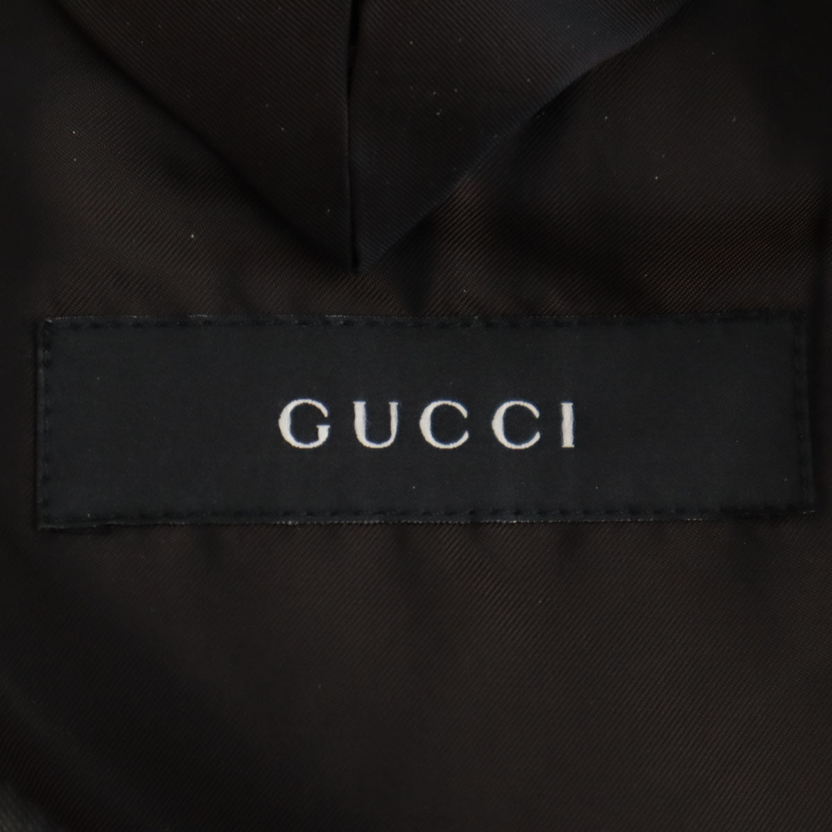 GUCCI グッチ ウール ストライプ柄 スーツ 上下 セットアップ 46R グレー メンズ