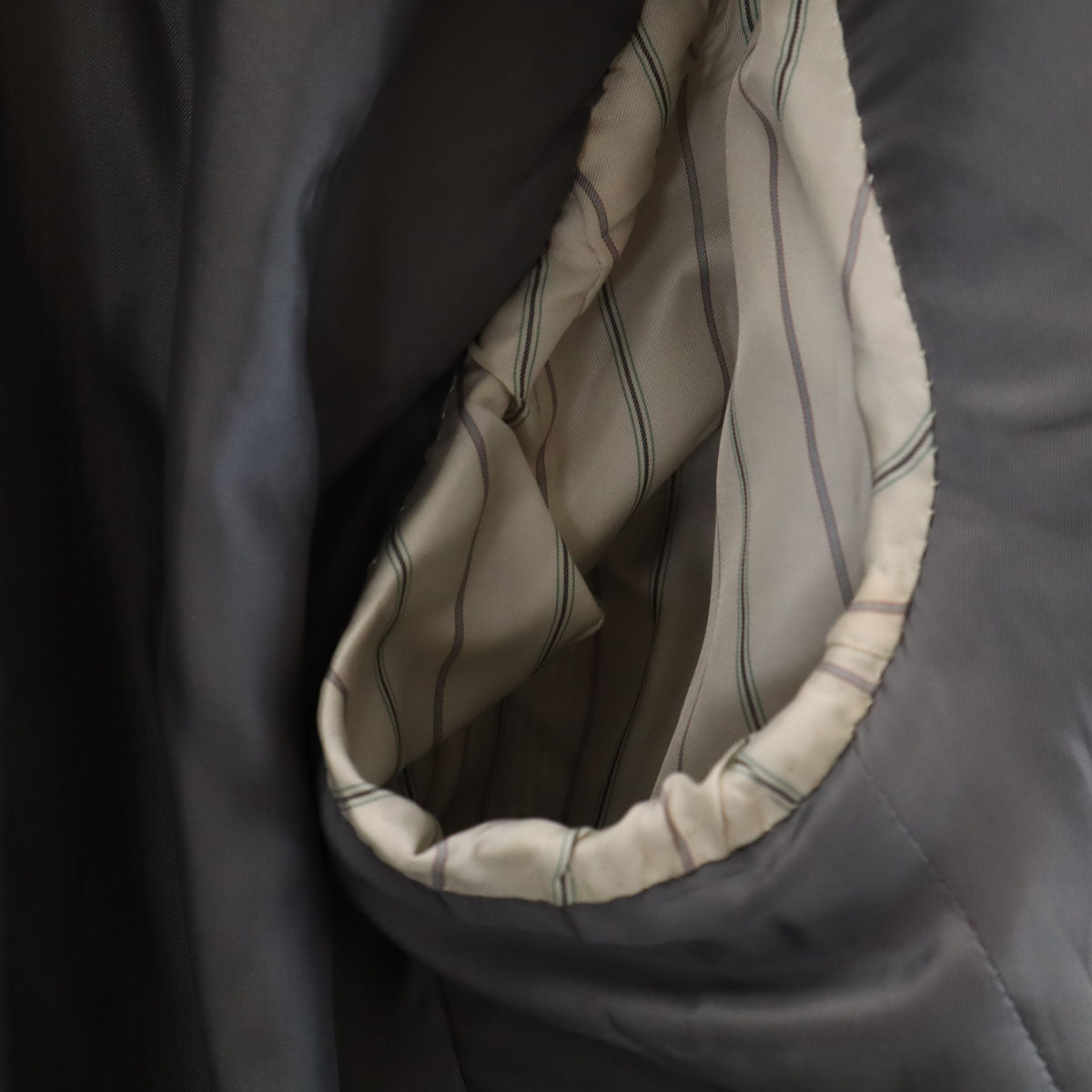 YVES SAINT LAURENT イヴサンローラン 90s オールド チェック柄 テーラードジャケット 98/88/175 グレー メンズ