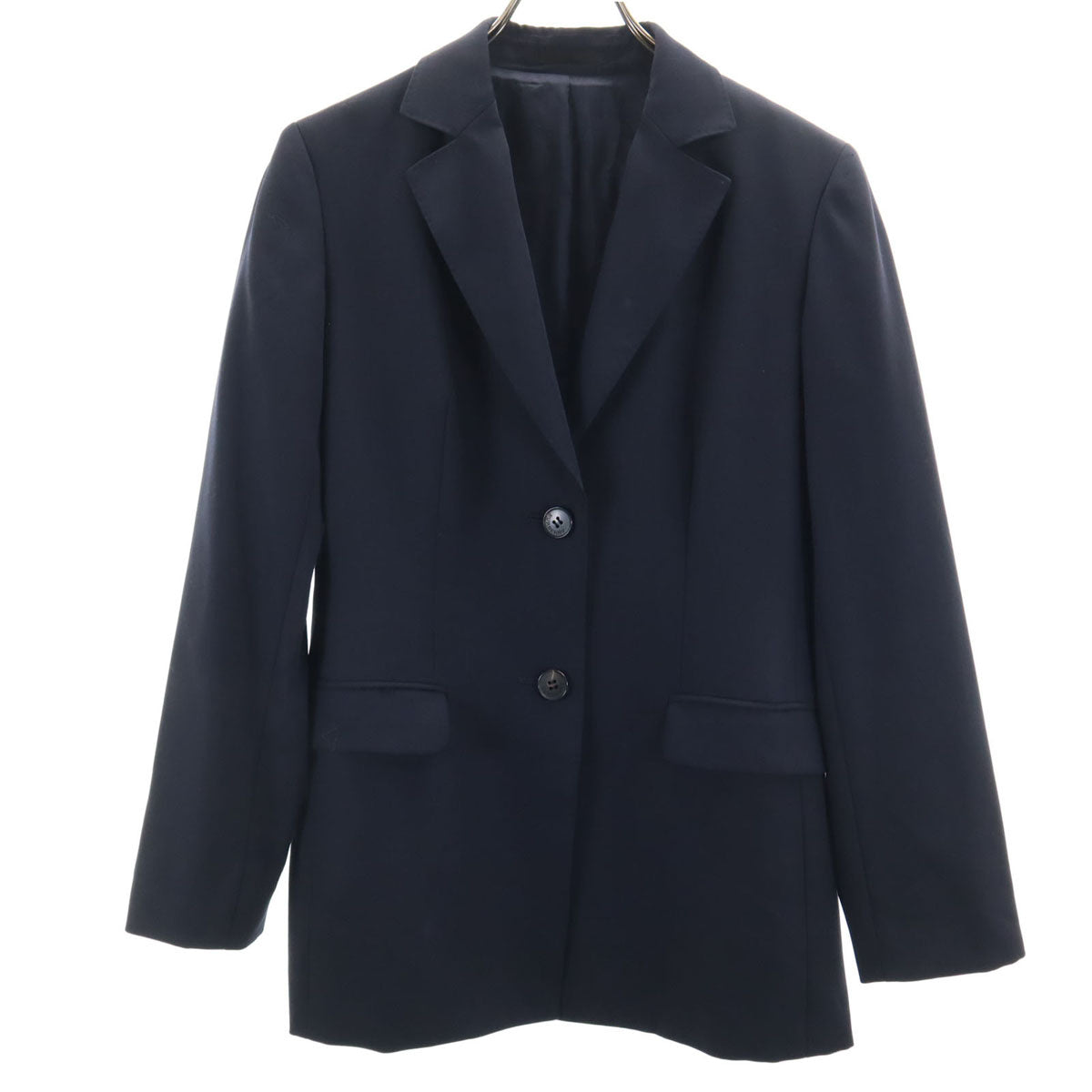 BURBERRY LONDON バーバリーロンドン シルクブレンド テーラードジャケット 38 ネイビー 三陽商会 レディース