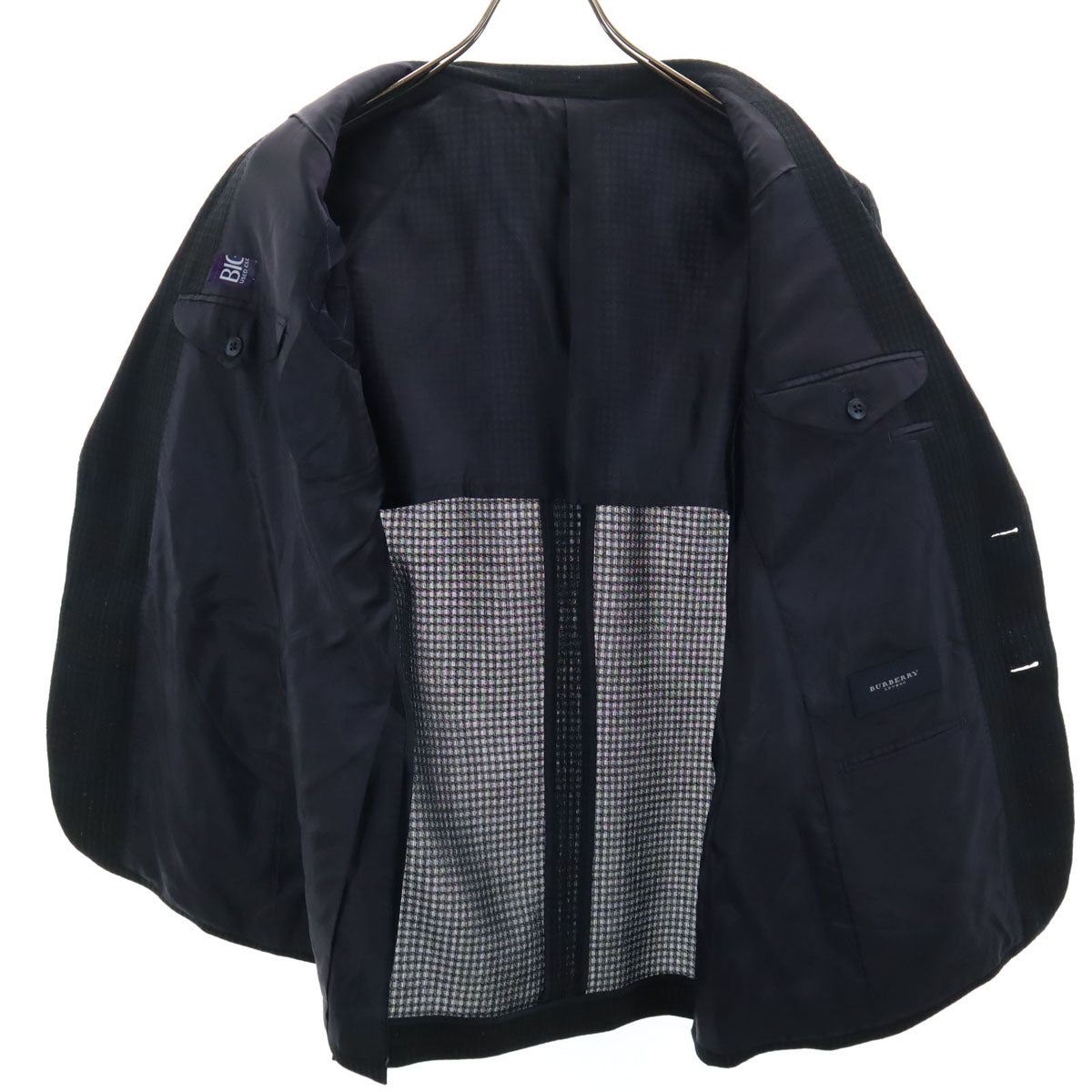BURBERRY LONDON バーバリーロンドン 日本製 テーラードジャケット A4 ネイビー 三陽商会 メンズ
