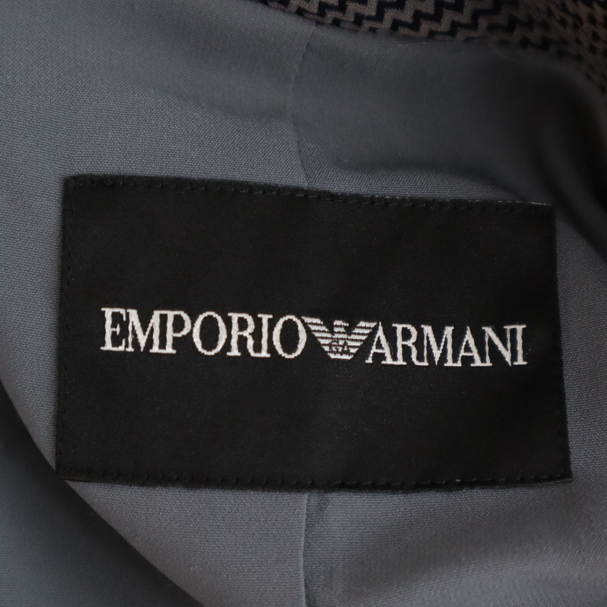 Emporio Armani エンポリオアルマーニ ブルガリア製 テーラードジャケット 42 グレー レディース