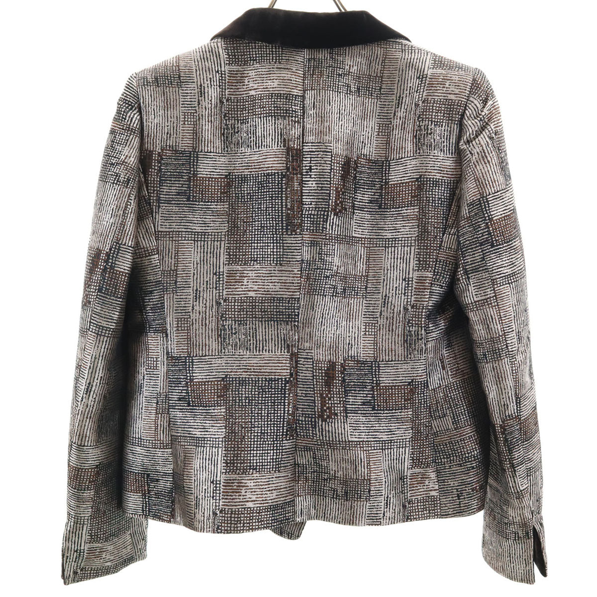 ARMANI COLLEZIONI アルマーニ コレツィオーニ イタリア製 テーラードジャケット 46 ベージュ系 レディース