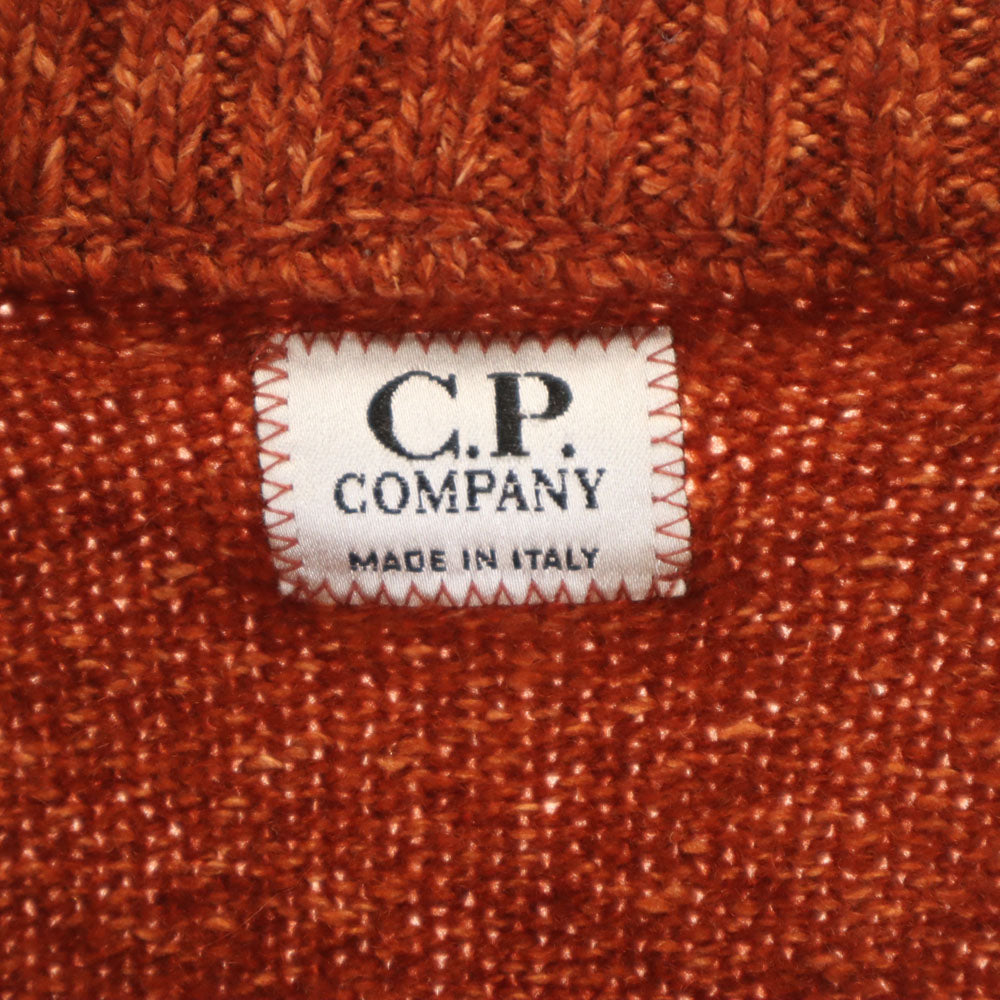 C.P.Company シーピーカンパニー イタリア製 長袖 ハーフジップ セーター 2 オレンジ ニット メンズ