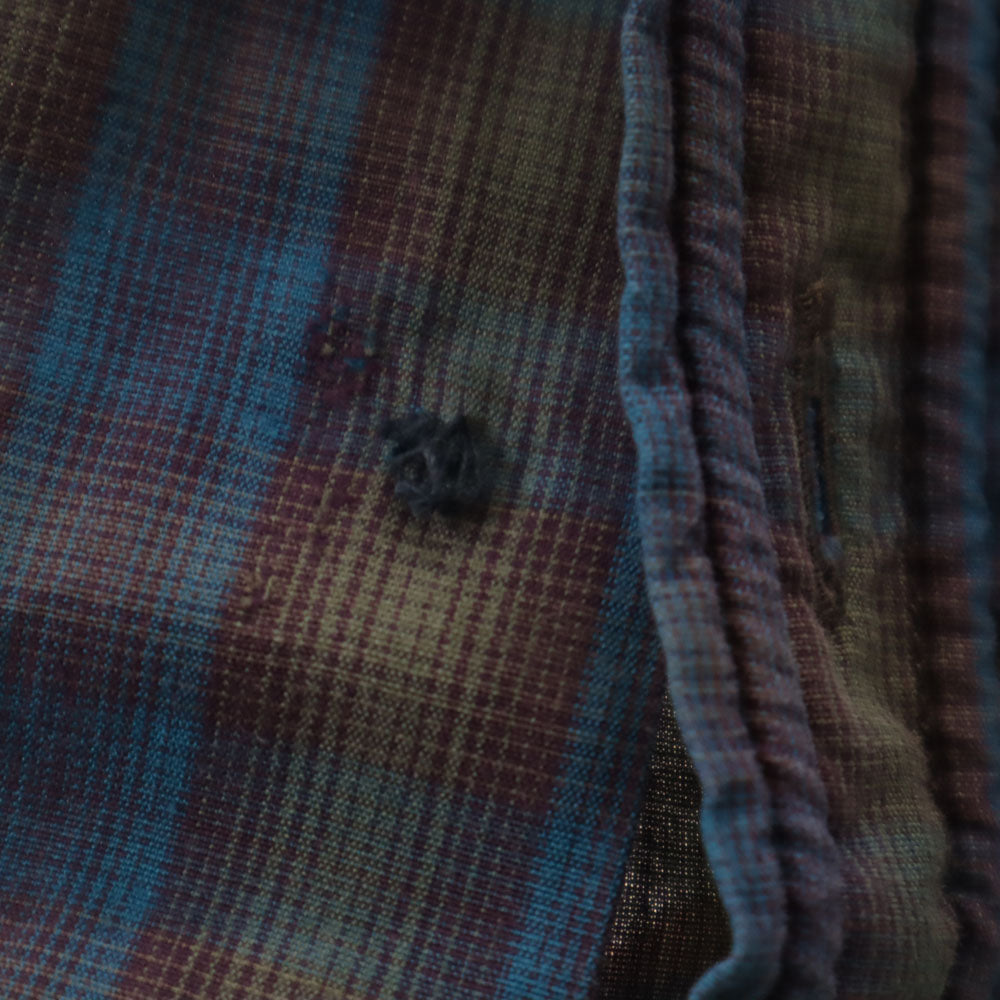 MARC JACOBS マークジェイコブス 2011年モデル イタリア製 チェック柄 長袖 ボタンダウンシャツ 46 ブルー メンズ