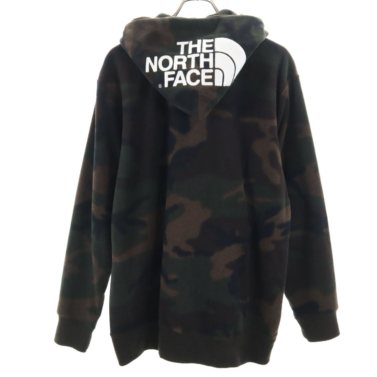 THE NORTH FACE ノースフェイス カモフラ柄 長袖 フリース ジップパーカー XL ブラウン系 NL71445 アウトドア 迷彩 メンズ