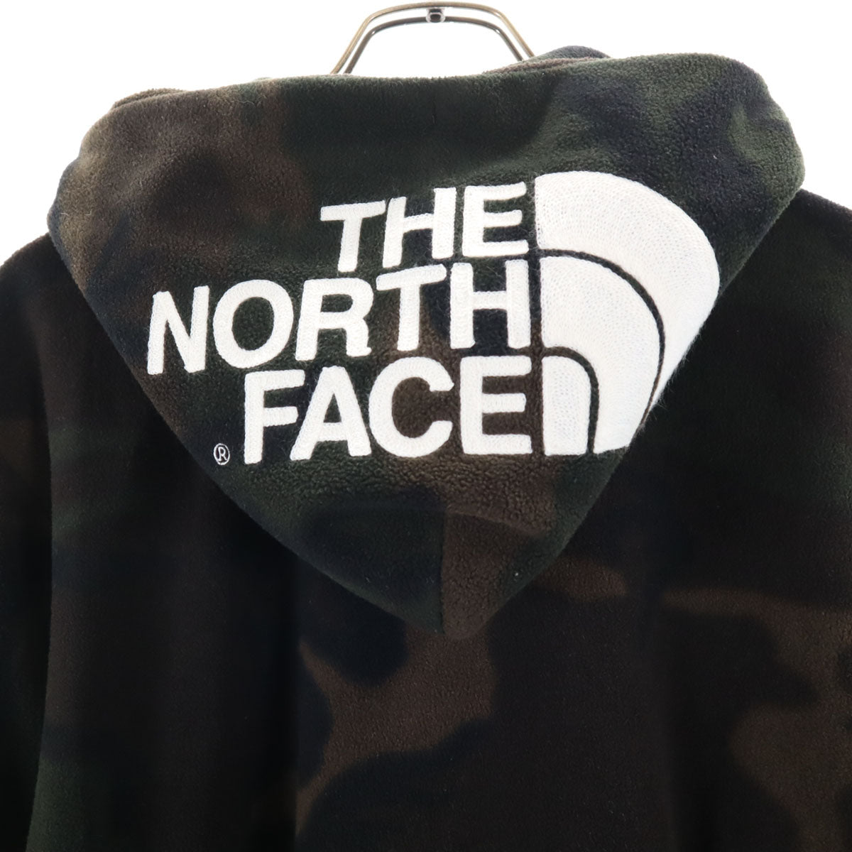 THE NORTH FACE ノースフェイス カモフラ柄 長袖 フリース ジップパーカー XL ブラウン系 NL71445 アウトドア 迷彩 メンズ
