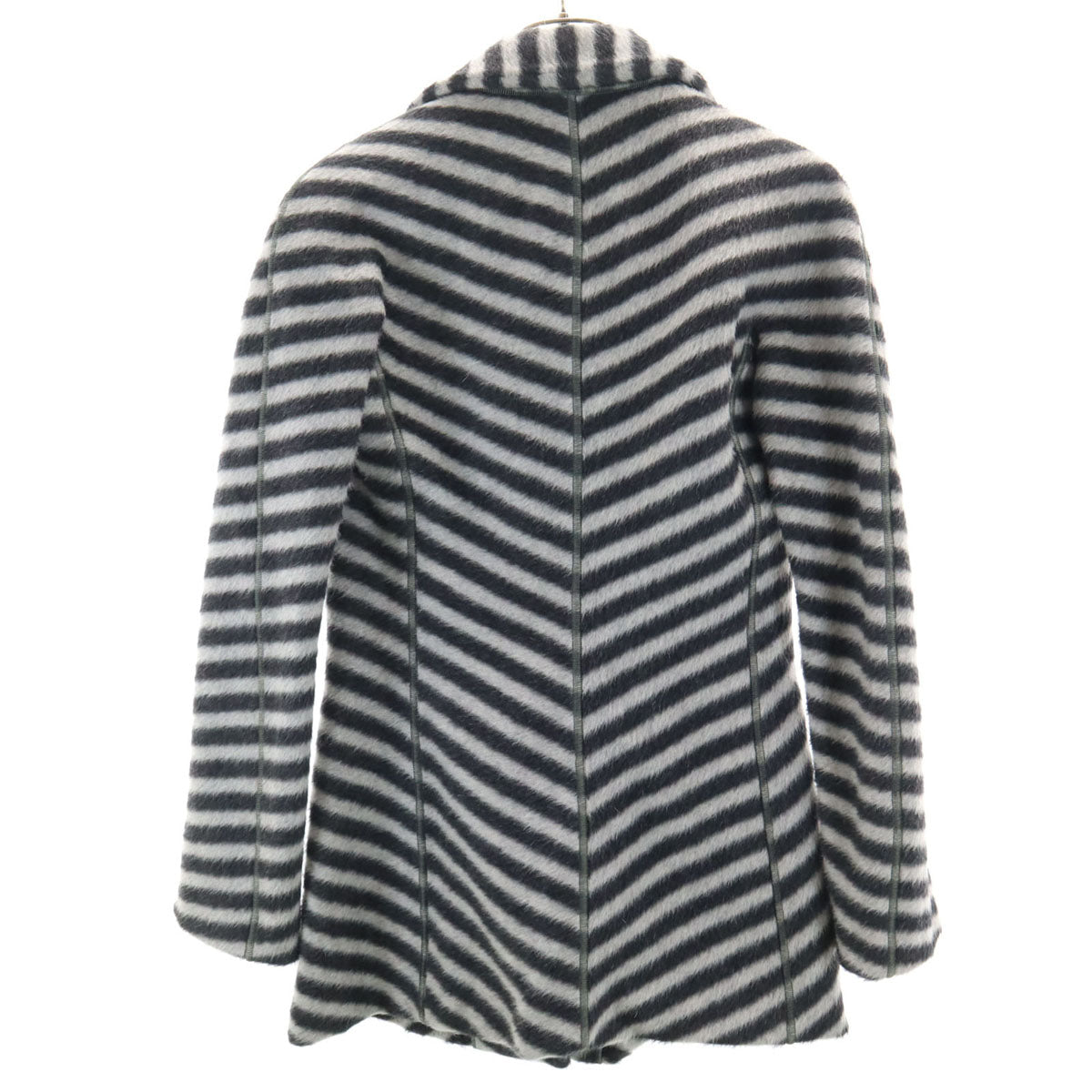 GIORGIO ARMANI ジョルジオアルマーニ イタリア製 アルパカブレンド 総柄 ジャケット 36 グレー系 レディース