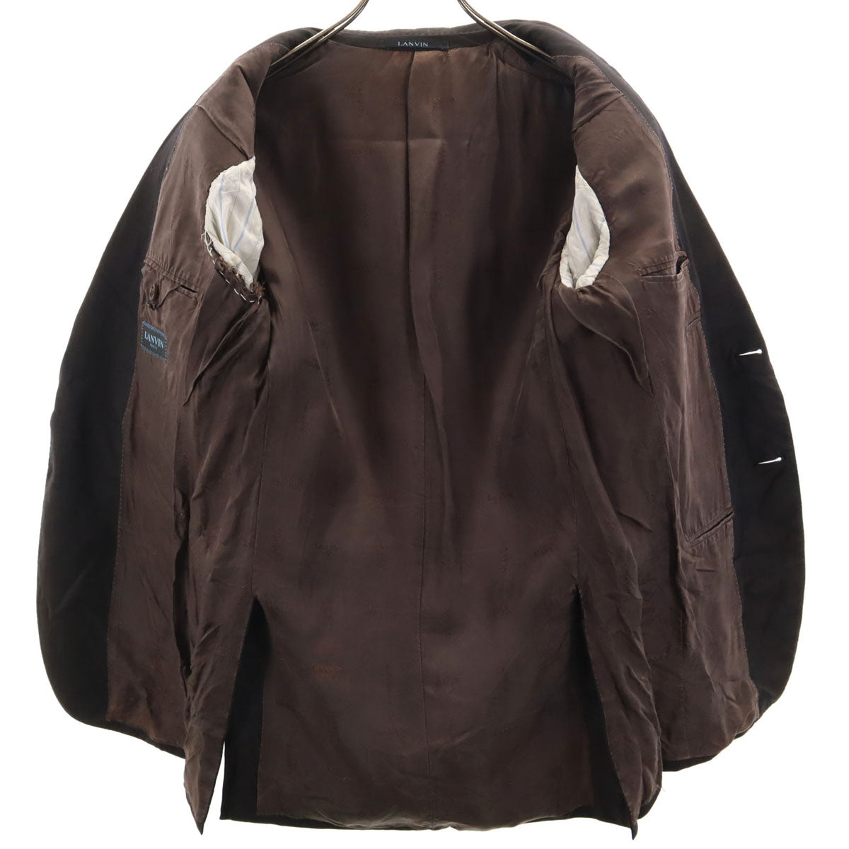 LANVIN ランバン 90s イタリア製 オールド テーラードジャケット 48 ブラウン系 メンズ