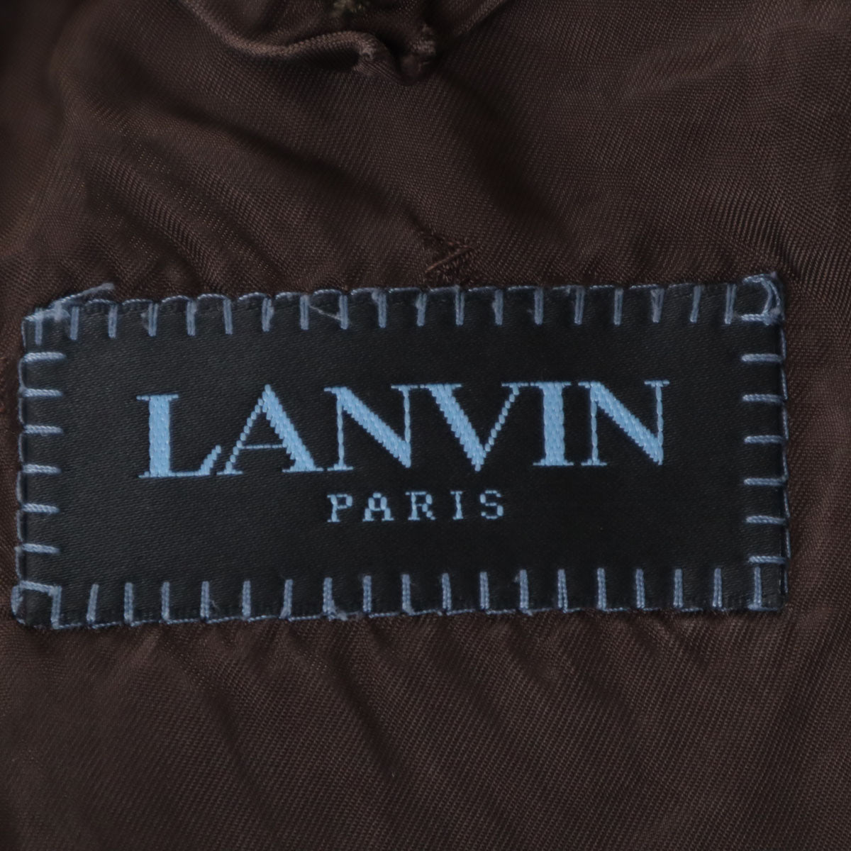 LANVIN ランバン 90s イタリア製 オールド テーラードジャケット 48 ブラウン系 メンズ
