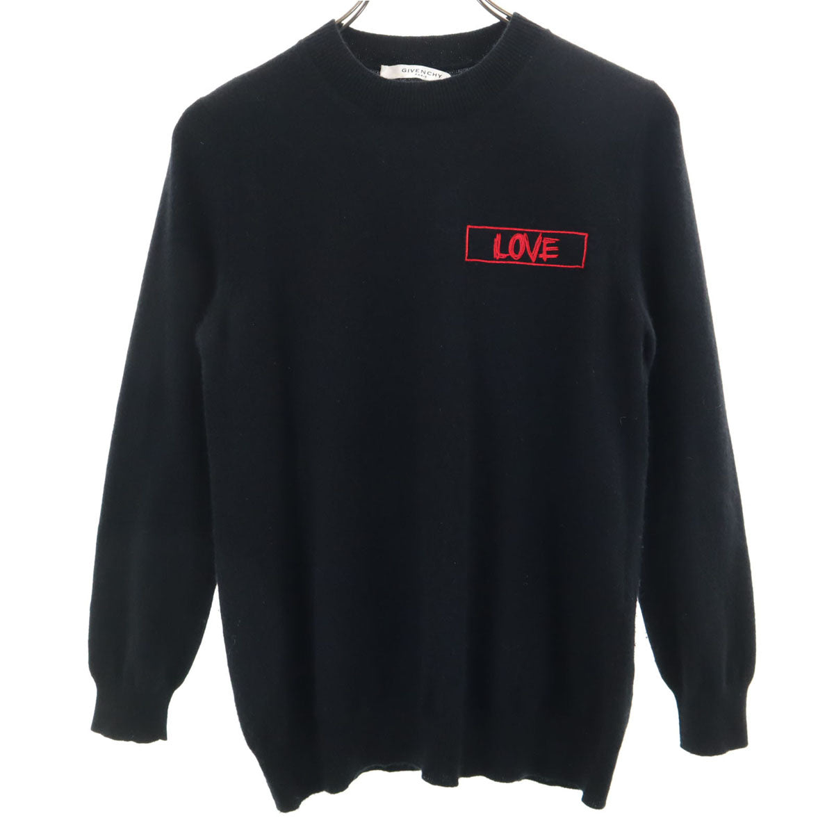 GIVENCHY ジバンシィ イタリア製 カシミヤ100% 長袖 セーター XS ブラック ニット レディース