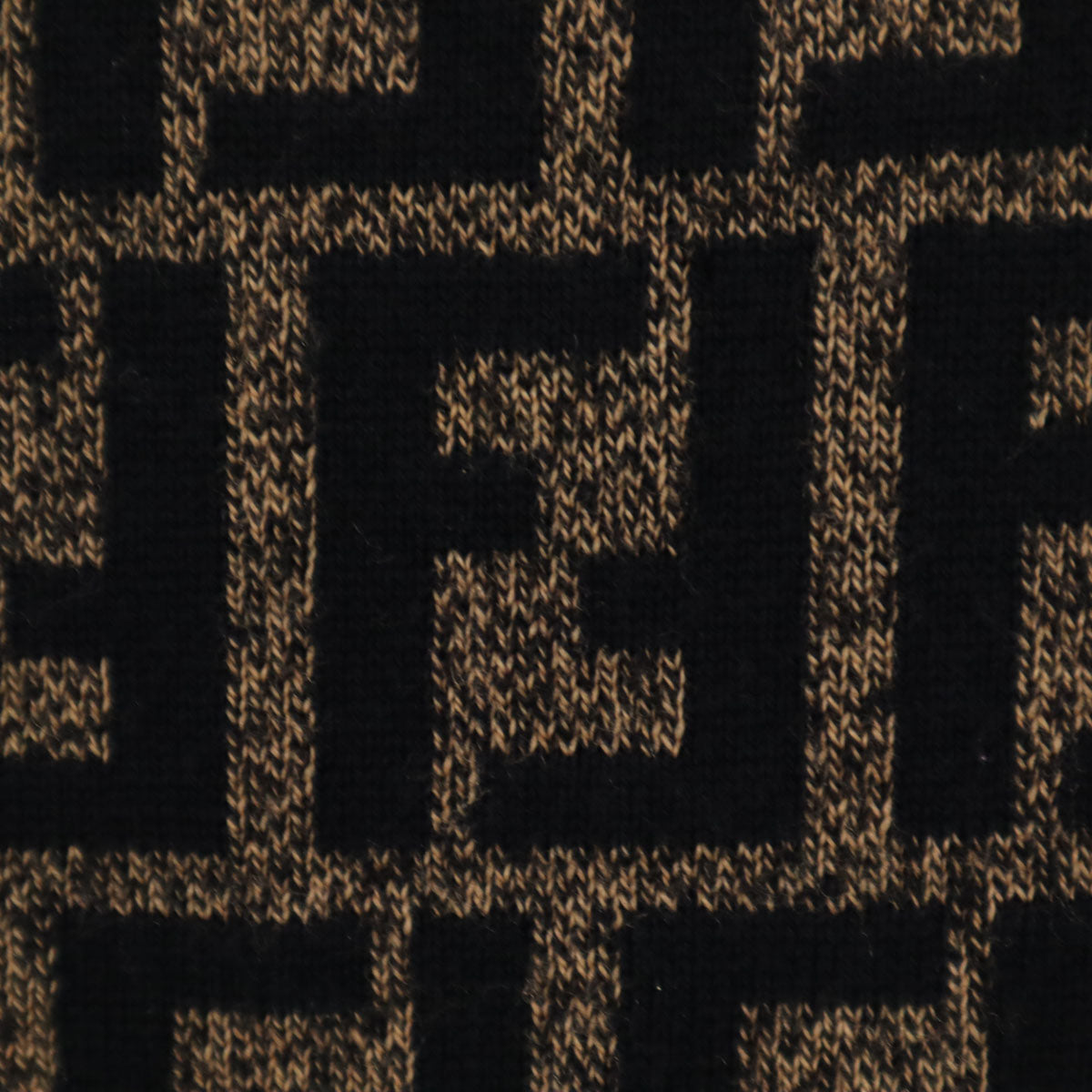 FENDI フェンディ イタリア製 ズッカ柄 長袖 セーター 40 ブラウン ニット レディース