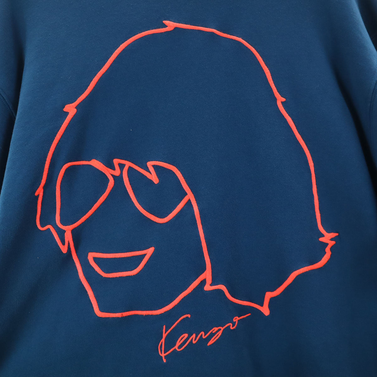 KENZO ケンゾー 長袖 スウェット トレーナー L 青紺 裏起毛 メンズ