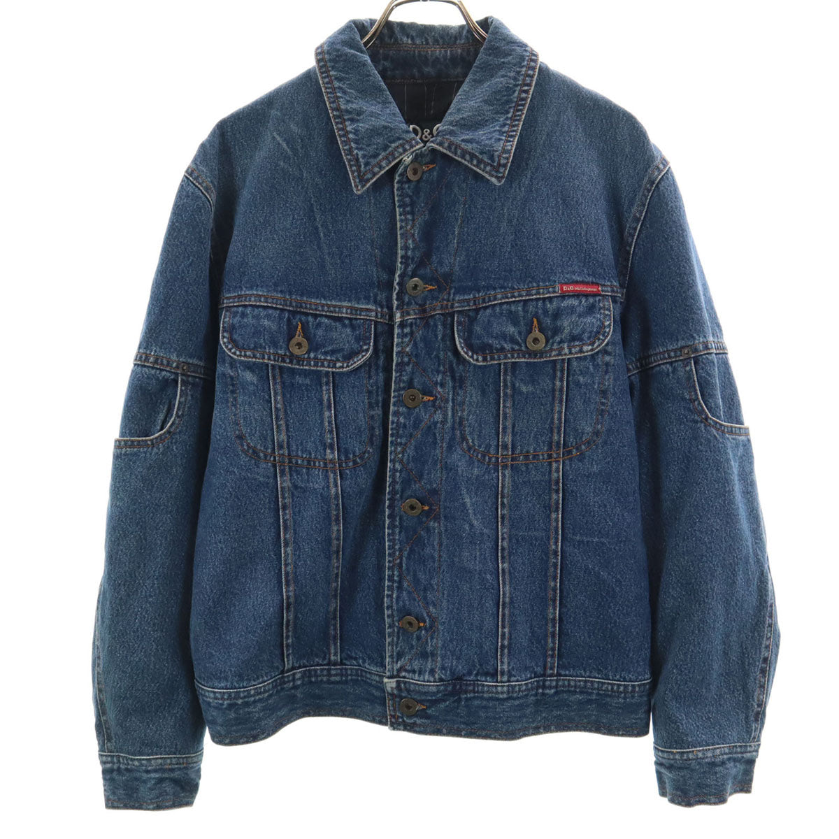 D&G DOLCE&GABBANA ディーアンドジー ドルチェアンドガッバーナ イタリア製 デニムジャケット M インディゴブルー ジージャン トラッカー メンズ