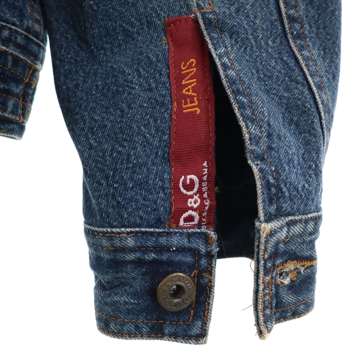D&G DOLCE&GABBANA ディーアンドジー ドルチェアンドガッバーナ イタリア製 デニムジャケット M インディゴブルー ジージャン トラッカー メンズ