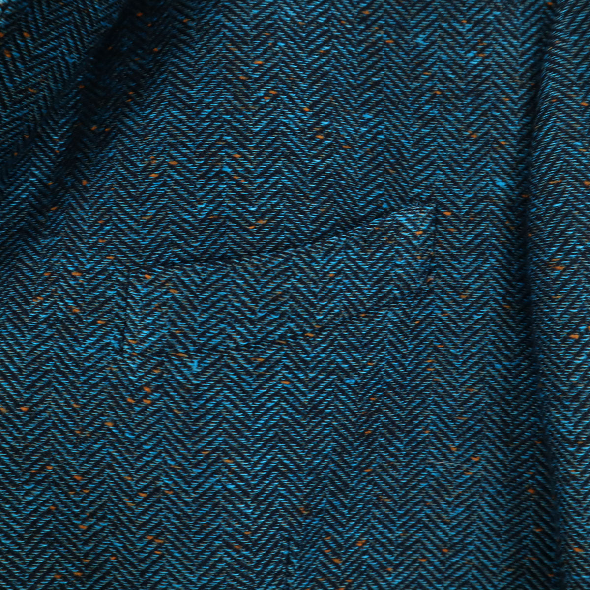 ETRO エトロ イタリア製 リネンブレンド ヘリンボーン ネップ テーラードジャケット 54 ブルー系 ビッグサイズ メンズ