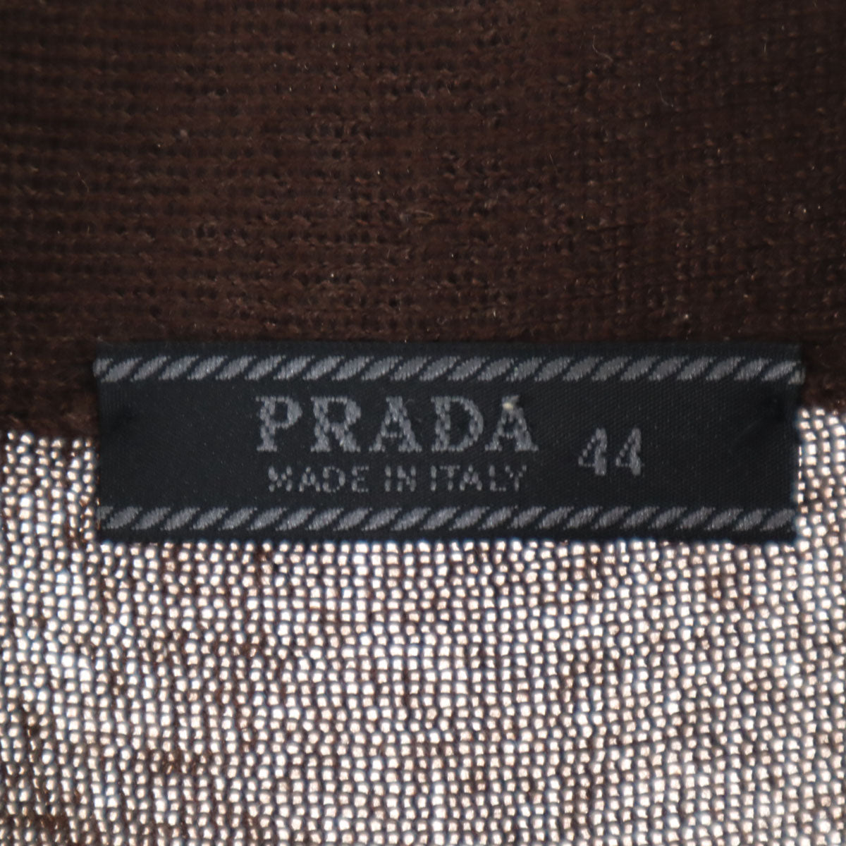 PRADA プラダ イタリア製 ノースリーブ ニット 44 ブラウン レディース