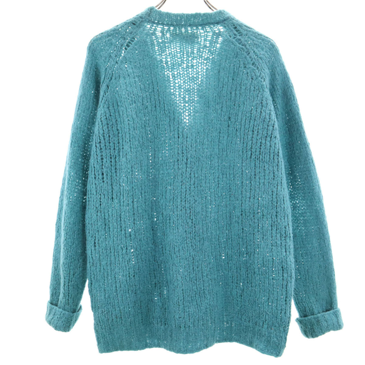 MM6 Maison Martin Margiela エムエムシックス メゾンマルタンマルジェラ イタリア製 長袖 ニットカーディガン M ミント系 レディース