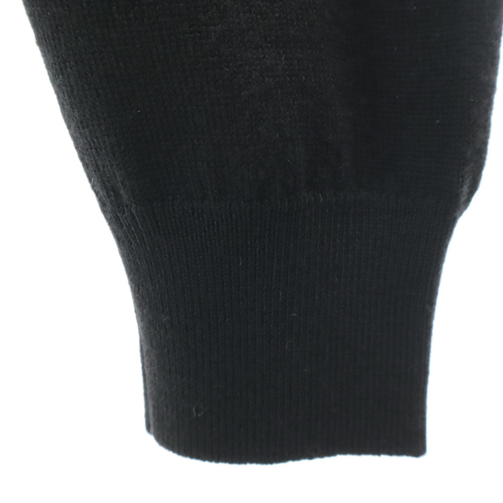 GUCCI グッチ イタリア製 長袖 Vネック セーター S ブラック メンズ